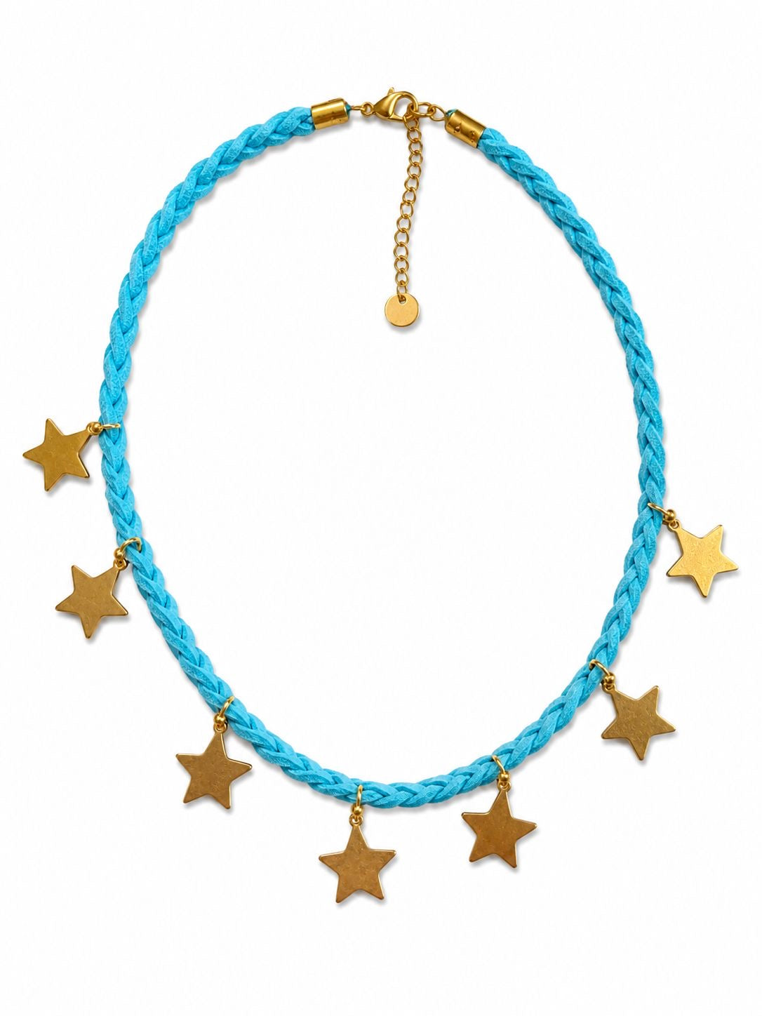 Estrellas Doradas Cuerda Azul