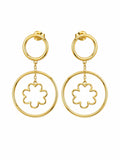 Perlas Con Flor Circulo