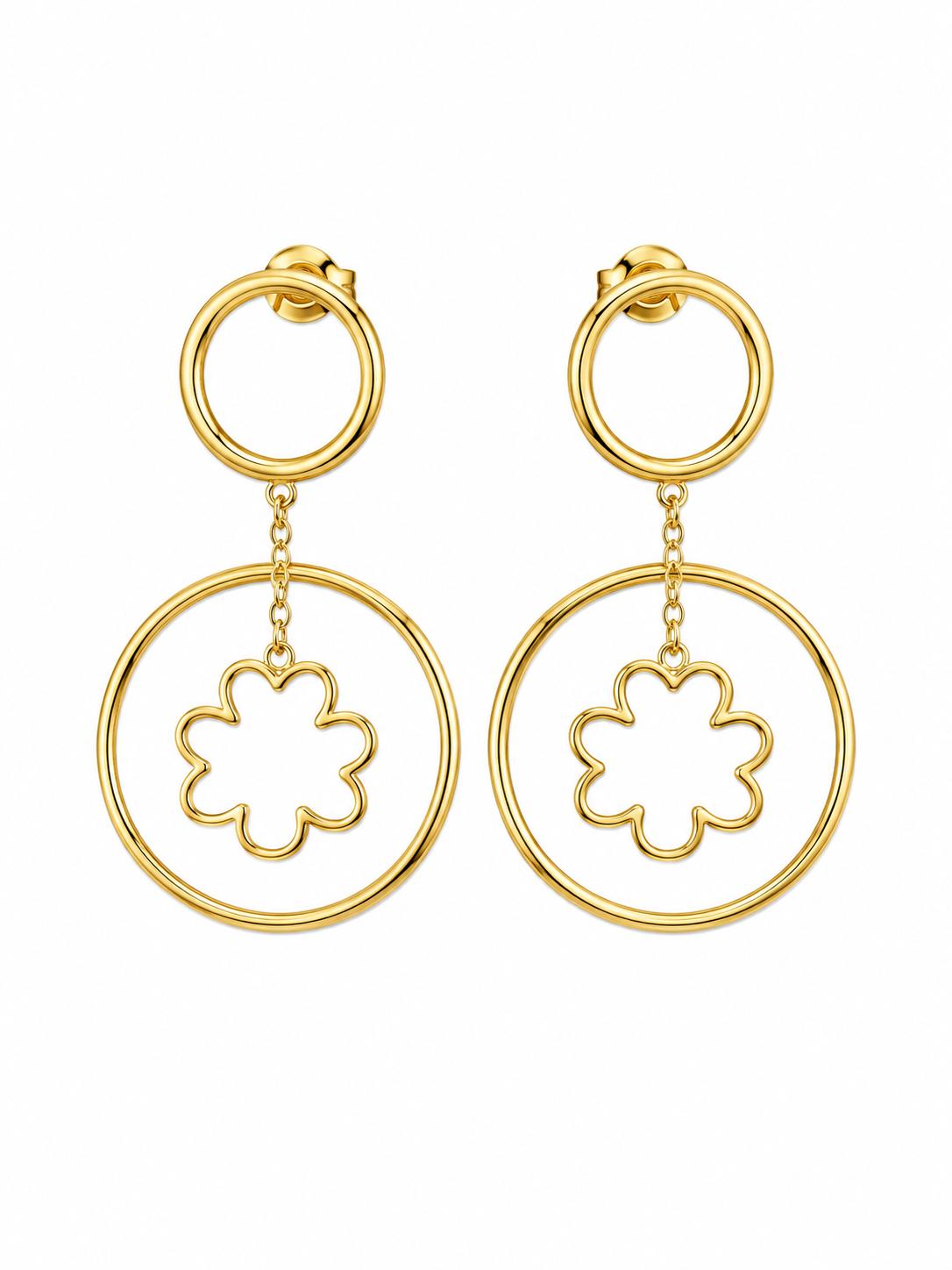 Perlas Con Flor Circulo