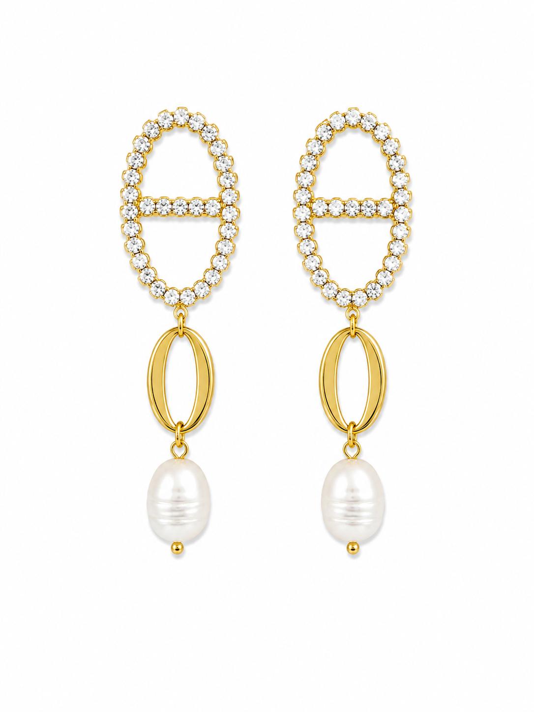 Perlas con brillantes
